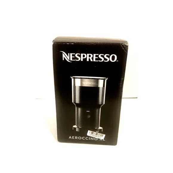 Nespresso Aeroccino XL Stainless Steel Electric Hot & Cold Milk Frother In Black
